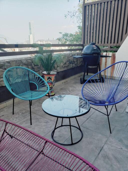 Ferienwohnung Hospedaje Con Vista A La Ciudad Monterrey Exterior foto